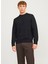 Bisiklet Yaka Relaxed Siyah Erkek Kazak 12259666_JPRBLAMILANO Stıtch Knıt C 3