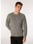 Düz Yaka Normal Düz Gri Erkek Kazak Onspın Reg 12 Crew Knıt 1