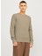 Dik Yaka Fitted Kahve Erkek Kazak 12257771_JJEPERFECT Knıt Crew Neck 4