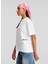 Yuvarlak Yaka Düz Beyaz Kadın T-Shirt 245J1705 3