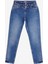 Normal Bel Normal Paça Crop Koyu Mavi Kadın Denim Pantolon 251 Lcf 121004 Funny Francesca Dark 1