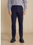 Normal Bel Normal Paça Regular Fit Lacivert Erkek Pantolon Uzun Dilli Parça Boya Chino Pantolo 3