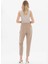 Normal Bel Standart Bej Kadın Pantolon 24KSL5318 4