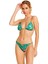 Zincir Aksesuar Detaylı Üçgen Bikini Takımı Yeşil 2