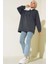 Kapüşonlu Çıtçıtlı Tunik Sweat 1