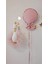 Pudra Pembe 38 cm Kuğu Büst-1 Adet Balon Duvar Dekoru 1