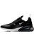 Air Max 270 Unisex Sneaker Black-White Swoosh Günlük Spor Ayakkabı Siyah-Beyaz Swoosh 2