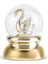 New Year Yılbaşı Swan Kar Küresi 6,7x9 cm Gold 1