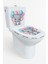 Renkli Balonlar Kalpler ve Minik Sevimli Fil Klozet Sticker Banyo Sticker 2