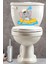 Sevimli Kaptan Fil Klozet Sticker Banyo Sticker 1
