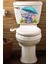 Echo Home Yağmur Altında Şemsiyeyle Oturan Sevimli Fil Temalı Klozet Sticker Banyo Sticker 3