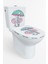 Yağmur Altındaki Sevimli Fil Temalı Klozet Sticker Banyo Sticker 2