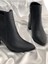 (Oc Shoes) Topuklu Fermuarlı Günlük Kadın Bot Siyah 3