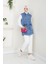 Kadın Mavi Denim Cepli Kot Yelek -PMK359 3