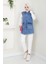 Kadın Mavi Denim Cepli Kot Yelek -PMK359 4