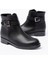 Siyah Toka Aksesuarlı Fermuarlı Günlük Kadın Bot Bayan BOT165-204 3