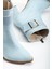 Anna Eva Bebe Mavisi Sivri Burunlu Fermuarlı Kalın Topuklu Bot 3
