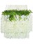 TeknoTrust 12 Adet Akasya Çiçek, 3 Dallı, 100cm, Beyaz, Polyester, Süsleme Parçası 1