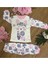 Lionkids Kadın / Kız 3 Yaş Sevimli Kedi Baskılı Kız Çocuk Pijama 1