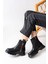ASM-086 Siyah Fashion Aksesuarlı Fermuarlı Günlük Kadın Bot 1
