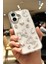 Apple iPhone 16 Uyumlu Kurdele Fiyonk Kelebek Inci Taşlı Figürlü Şeffaf Kılıf 4