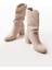 RS-2430 Bej Topuklu Körüklü Günlük Kadın Bot 3
