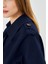%100 Pamuk Gabardin Astarlı Oversize Geniş Kalıp Kadın Crop Kısa Trençkot 1122 8