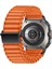 ​​galaxy Watch Ultra 47MM Zore KRD-120 Naylon Kumaş Hasır Örgülü Kordon-Turuncu 1