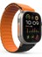 Watch Ultra 49MM KRD-122 Silikon Kordon Strap Kayış-Siyah-Turuncu 1