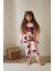 Sacro Kids Pembe Minnie Mouse Baskılı Eşofman-Sweatshirt 3 Iplik Şardonlu Kışlık Kız Çocuk Takım 1