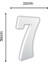 Strafor 7 Rakamı 50 cm 1