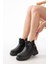 508-3037 Siyah Toka Aksesuarlı Fermuarlı Günlük Kadın Bot 2