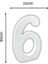 Strafor 6 Rakamı 50 cm 1