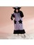 Sanrio Kawai Kuromi Sevinmli Kedi Kostüm Sabahlık Gecelik Pijama Polar Peluş Ev Kıyafeti Kapişonlu 1