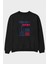 Tokyo 4 Ön Baskılı Siyah Oversize Sweatshirt Erkek Kadın Bisiklet Yaka 1