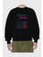 Tokyo 4 Ön Baskılı Siyah Oversize Sweatshirt Erkek Kadın Bisiklet Yaka 2