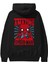 Spiderman (20) Arka Baskılı Siyah Oversize Kapüşonlu Sweatshirt Erkek Kadın 2