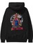 Spiderman Rock Arka Baskılı Siyah Oversize Kapüşonlu Sweatshirt Erkek Kadın 2