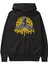 Batman (10) Ön Baskılı Siyah Oversize Kapüşonlu Sweatshirt Erkek Kadın 2