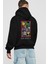 Friends Avenger Arka Baskılı Siyah Oversize Kapüşonlu Sweatshirt Erkek Kadın 1