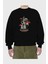 The Strongest Yazılı Ön Baskılı Siyah Oversize Sweatshirt Erkek Kadın Bisiklet Yaka 2