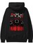 Squid Game (7) Arka Baskılı Siyah Oversize Kapüşonlu Sweatshirt Erkek Kadın 2