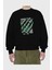 Make Love Bear Ön Baskılı Siyah Oversize Sweatshirt Erkek Kadın Bisiklet Yaka 2