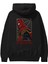 Spiderman (8) Arka Baskılı Siyah Oversize Kapüşonlu Sweatshirt Erkek Kadın 2