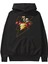 Flash Avengers (3) Ön Baskılı Siyah Oversize Kapüşonlu Sweatshirt Erkek Kadın 2