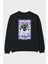 Dwayne Johnson Buzz Lightyear Arka Baskılı Siyah Oversize Sweatshirt Erkek Kadın Bisiklet Yaka 1