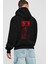 Batman (4) Arka Baskılı Siyah Oversize Kapüşonlu Sweatshirt Erkek Kadın 1