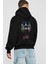 Batman Joker Arka Baskılı Siyah Oversize Kapüşonlu Sweatshirt Erkek Kadın 1