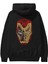 Iron Man (7) Arka Baskılı Siyah Oversize Kapüşonlu Sweatshirt Erkek Kadın 2