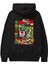 Super Mario Arka Baskılı Siyah Oversize Kapüşonlu Sweatshirt Erkek Kadın 2
